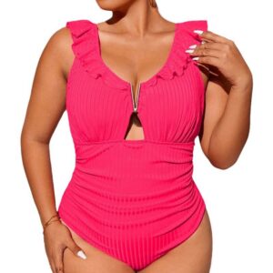 Plus Size One-Piece Swimwear