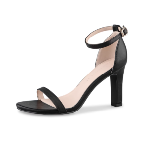 Real leather flat sandals with thick heels for women French black high heels for women 6 118737C000111D45CB3A4137AC304FCD 1