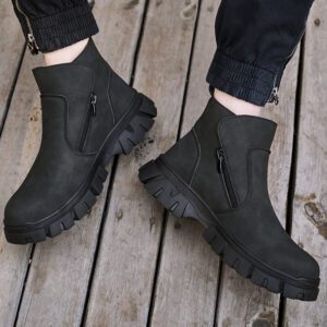 Men’s Safety Work Boots | Anti-Smash Steel Toe Welding Shoes with Anti-Puncture Sole, Spark Resistant Design & Double Zipper Closure 3 14CBEC46456E697E507CB4007F2CE231 1