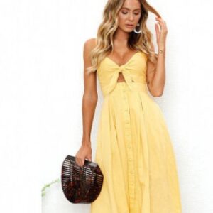 Women’s Summer Sleeveless Backless Strap Dress | Elegant Bodycon A-Line Party Evening Dress with Bow Back Design 8 1532660265807 20180727105617