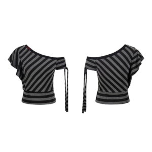 Women's Color-block Loose Round Neck Casual Short Sleeve Letter Print T-shirt 4 27E072FD718EB31407CFA6EBA1A66395 1