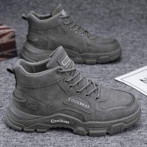 Men’s Martin Boots Outdoor Hiking Work Shoes | Korean Style PU Leather Casual Construction Boots 3 46E26BD9CE7F182AC2B5823714D1A467 1