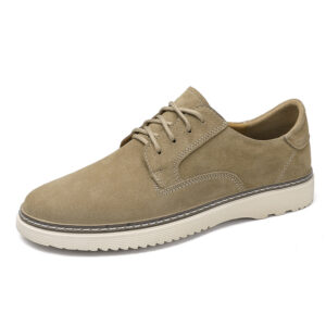 Men’s Casual Leather Shoes | Round Toe Lace-Up Flat Heel Work Shoes for Daily Wear 6 4B20D6FBDE4D9B9058A64F7035059E60 1