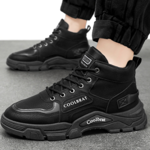 Men’s Martin Boots Outdoor Hiking Work Shoes | Korean Style PU Leather Casual Construction Boots 5 58D4B5915040F84766EF4F6F5D75F763 1