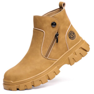 Men’s Safety Work Boots | Anti-Smash Steel Toe Welding Shoes with Anti-Puncture Sole, Spark Resistant Design & Double Zipper Closure 1 593F33AE8FBA422E545D93424CD47BE0 1