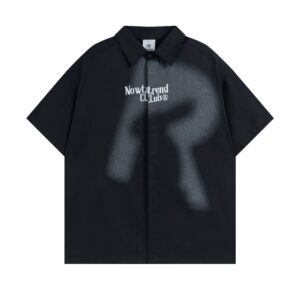 Unisex Hip Hop Style Shirt | Loose Fit Cotton Button Up Summer Shirt