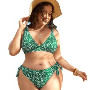 Plus Size Swimwear Polka Dot Design Sexy and Comfortable