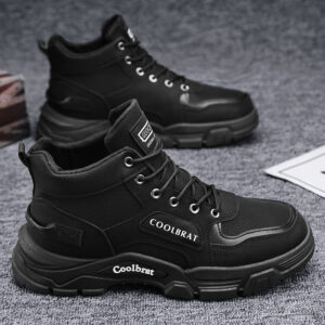 Men’s Martin Boots Outdoor Hiking Work Shoes | Korean Style PU Leather Casual Construction Boots 2 A58A7E2BC56962F71FBEBED058ECB9F5 1