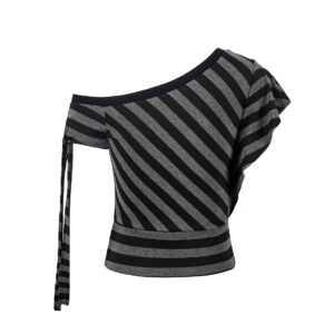 Women's Color-block Loose Round Neck Casual Short Sleeve Letter Print T-shirt 2 B43DD8AF39FA9AB96C16A2BF77C28F29 1