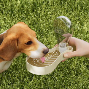 Dog Water Bottle Portable Pet Travel Water Bottle with Bowl 2 Layer Dog Travel Feeder 4 B7F9731814D067C5E0671413D06A7E48 1