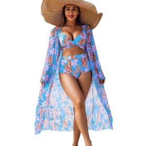 Mingyi Fashionable High-End Sexy Women's Swimwear Three-Piece Bikini Set 5 B8A1C63C39A9A58664C6B22AE5E193F9 2
