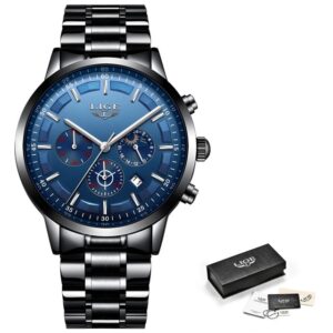 LIGE Sport Quartz Clock Mens Watches Top Brand Luxury Business Waterproof Watch 12 BB4D0C8E01FD4418BD57683AA3A96780 1