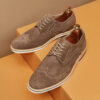 British Retro New Leather Cow Suede Brogue Carved Formal Suit Business