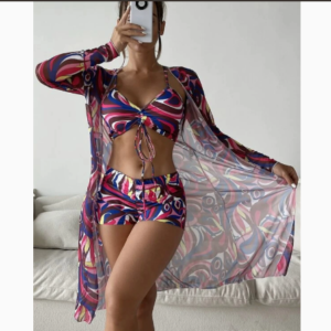 Fashionable Sexy Mesh Cover-Up with Leg-Length Briefs Three-Piece Swimwear Set for Women 19 E2A86626C78B9392A711BE7E2BD8B10E 2