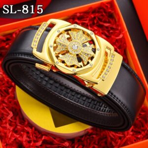 Deal of the day 102 Timeless Running Belt Men's Genuine Leather Automatic Belt Trendy Simple Belt
