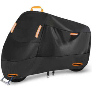 Motorcycle Cover Rainproof Sunscreen 210D Car Jacket Cover Thickened Oxford Cloth Dust Cover Built-in Anti-theft Buckle Car Jacket Cover