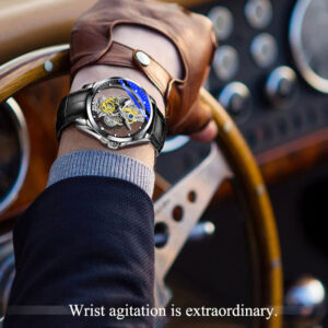 Men’s Luxury Skeleton Automatic Quartz Watch | Gold Stainless Steel Vintage Business Wristwatch with Luminous Dial 10 f9cf301f f9c6 4ef6 b02b 1e768395c736